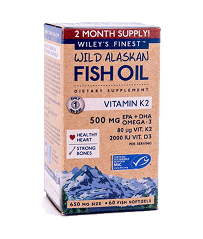 Wiley's finest Vitamin K2 + Omega 3 60