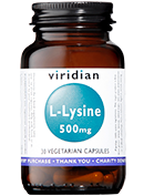 Viridian L-Lysine 500mg