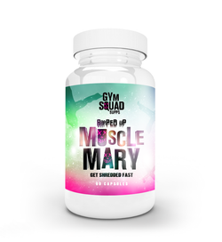 "Ripped Up Muscle Mary Fat Burner by Gym Squad Supps - Advanced fat-burning supplement for athletes, boosting energy, focus, and thermogenesis."