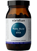 Viridian Folic Acid with DHA 90 Caps