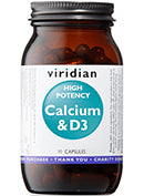 Viridian High Potency Calcium & Vitamin D3