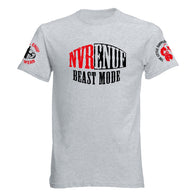 Nvrenuf Gym Wear Training Tee - BEAST MODE